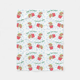 Cobertor De Velo Happy Howlidays Frenchie