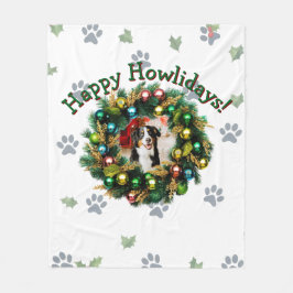 Cobertor De Velo Happy Howlidays Photo Image