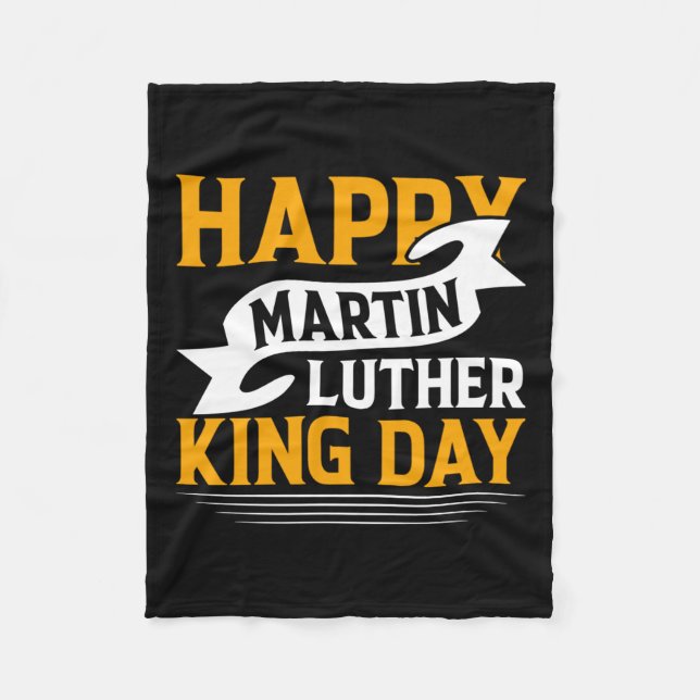 Cobertor De Velo Happy Martin Luther King Day Sticker (Frente)