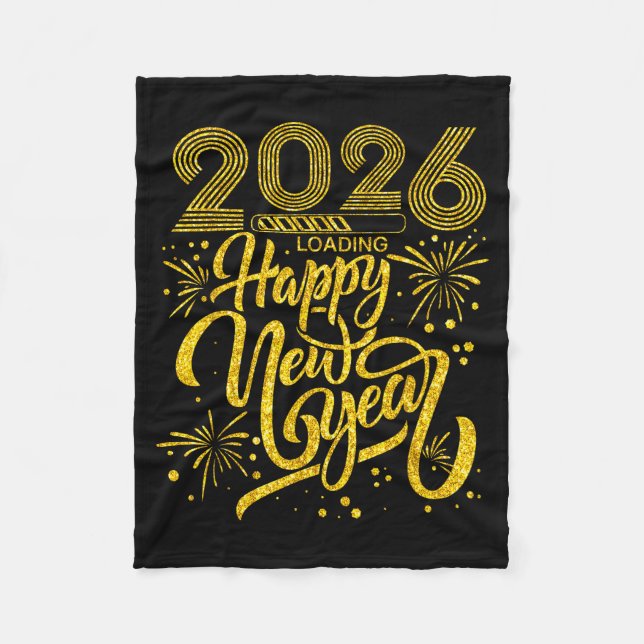 Cobertor De Velo Happy New Year 2026 Funny New Years Eve Party Men  (Frente)