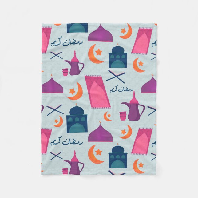 Cobertor De Velo Happy Ramadan Pattern (Frente)