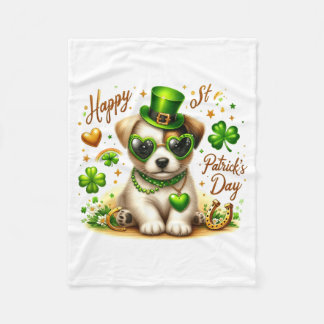 Cobertor De Velo Happy St Patricks Day Puppy Toddler T Shirt 
