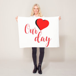 Cobertor De Velo Happy Valentine Day