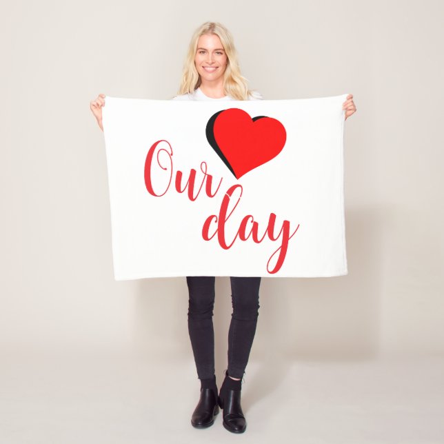 Cobertor De Velo Happy Valentine Day (In Situ)