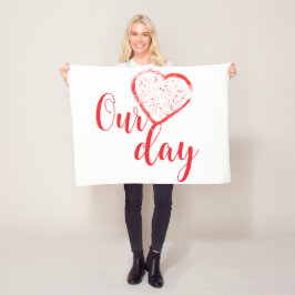 Cobertor De Velo Happy Valentine Day