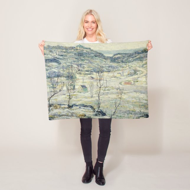 Cobertor De Velo Harlem Valley, no inverno (cena de Nova Iorque) (In Situ)