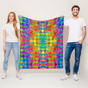 Cobertor De Velo [Harlequin Tie-Dye] Diamond Fractal Verificado