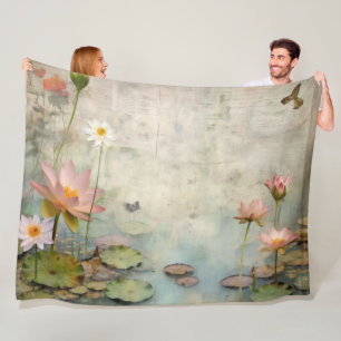 Cobertor De Velo Harmonia Linda Serenidade Waterlily da Natureza