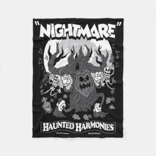 Cobertor De Velo Harmonias Assombradas - Vintage Cartoon Halloween