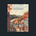 Cobertor De Velo Harpers Ferry West Virginia Viagem Art Vintage<br><div class="desc">Harpers Ferry retro vetor viagem. Harpers Ferry é uma cidade em West Virginia. Os caminhos vêm através do Parque Histórico Nacional Harpers Ferry,  que tem edifícios do século XIX.</div>