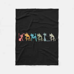Cobertor De Velo Harris Cat Lettering Positive Funny
