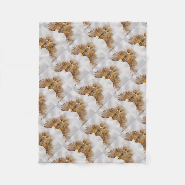 Cobertor De Velo Harris Hawk, pássaro de rapina (Frente)