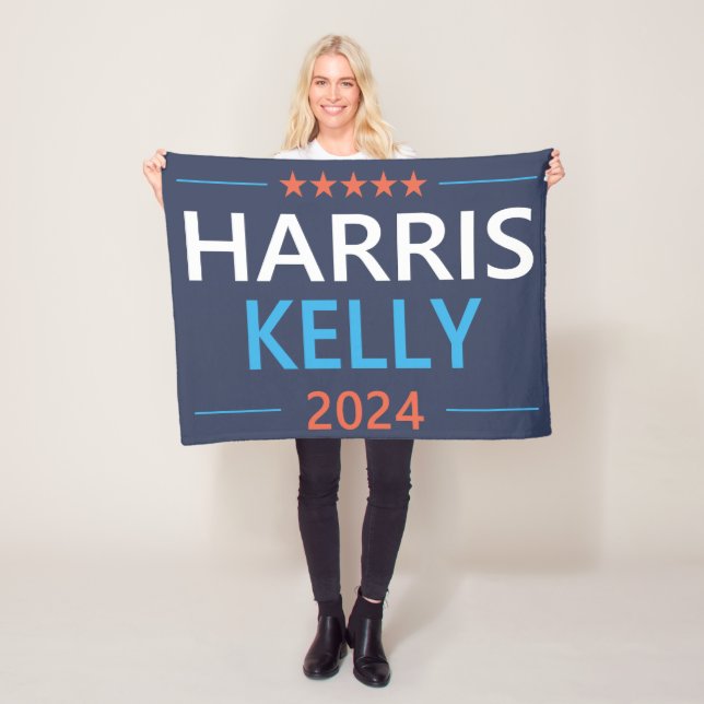 Cobertor De Velo Harris Kelly 2024 Kamala Harris Democrata (In Situ)