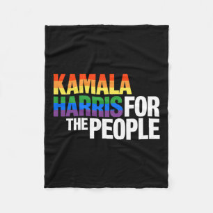 Cobertor De Velo Harris Para Presidente Lgbt Orgulho gay Rainbow