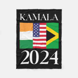 Cobertor De Velo Harris Vote em 2024 Bandeira jamaicana da Índia
