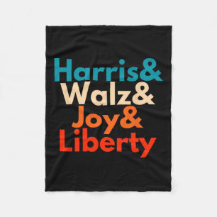 Cobertor De Velo Harris Waltz 2024 Retro Vintage Tim Wheimer Kamala