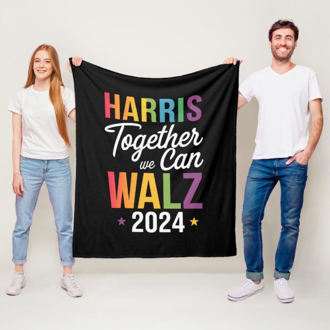 Cobertor De Velo Harris Walz 2024 Kamala Juntos Podemos LGBT (In Situ)