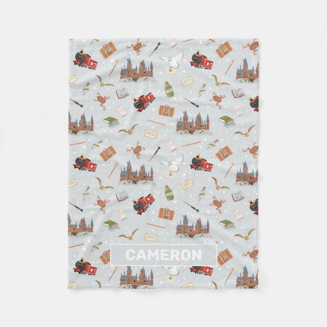 Cobertor De Velo Harry Potter Cartoon Hogwarts - Padrão (Frente)