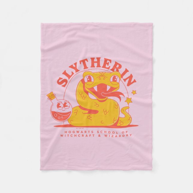 Cobertor De Velo HARRY POTTER™ | Escola bruta SLYTHERIN™ Hogwarts (Frente)