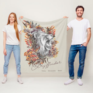 Cobertor De Velo HARRY POTTER™ GRYFFINDOR™ - Gráfico Floral