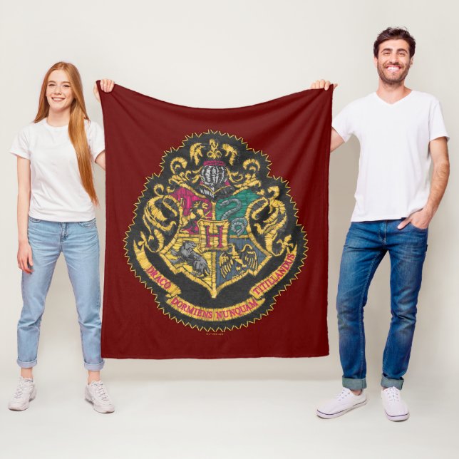 Cobertor De Velo Harry Potter | Hogwarts Crest (In Situ)