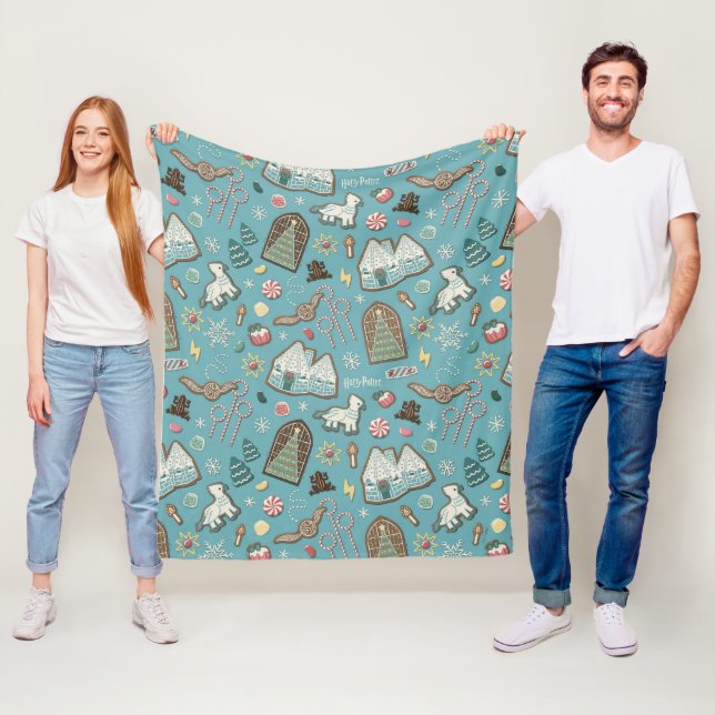 Cobertor De Velo HARRY POTTER™ HOGWARTS™ Natal Cookie Patterno (In Situ)