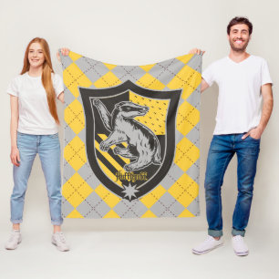 Cobertor De Velo Harry Potter   Hufflepuff House Pride Crest