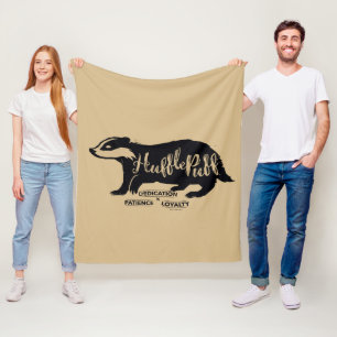 Cobertor De Velo Harry Potter   HUFFLEPUFF™ Tipografia da silhuet