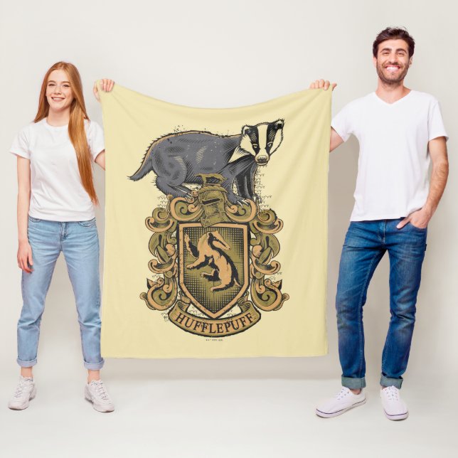 Cobertor De Velo Harry Potter | Pancada de Hufflepuff com Badger (In Situ)