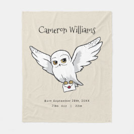 Cobertor De Velo Harry Potter | Personalized Hedwig