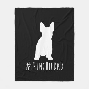 Cobertor De Velo hashtag frenchie pai presente de pai de buldogue