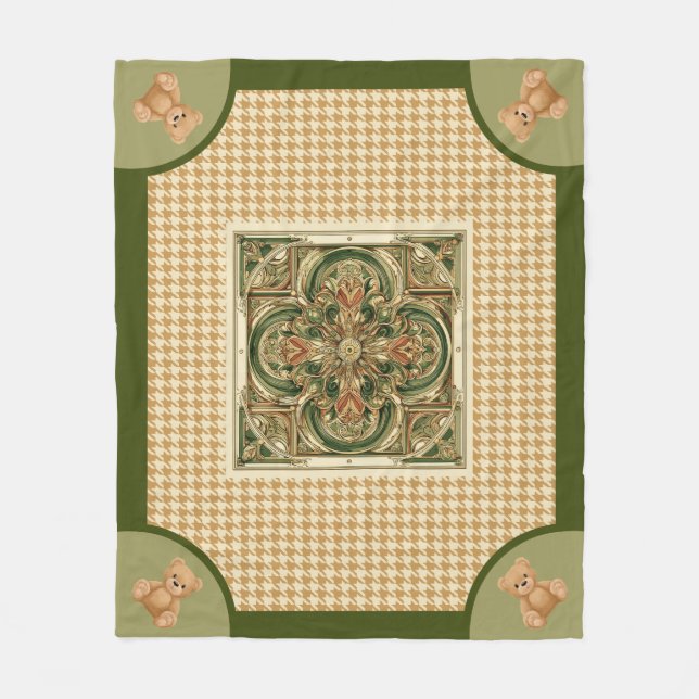 Cobertor De Velo Haut Houndstooth, (Frente)