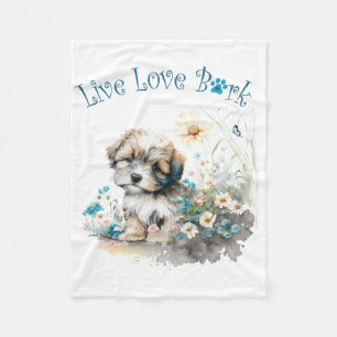 Cobertor De Velo Havanese Dog Mãe Floral