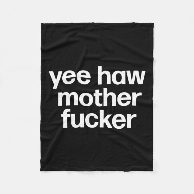 Cobertor De Velo Haw Madre Er Funny Southern Redneck Rodeo (Frente)