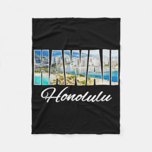 Cobertor De Velo Hawaii Honolulu Tee Beach, Ilha Havaiana