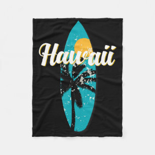 Cobertor De Velo Hawaii Surfing Aloha Vintage Retro Surfboard Beach