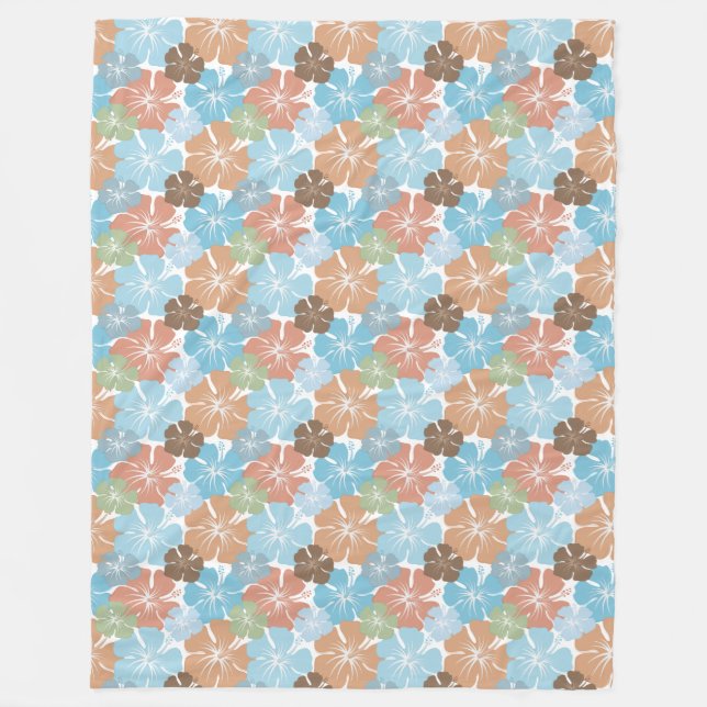 Cobertor De Velo Hawaiian Hibiscus Floral (Frente)