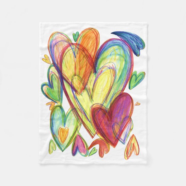 Cobertor De Velo Healing Hearts Chemo Blanket (Frente)