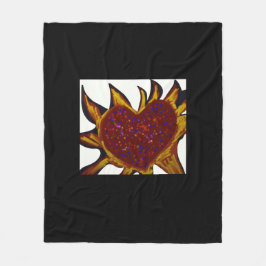 Cobertor De Velo Heart Aflame