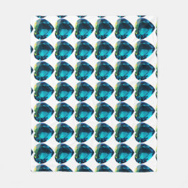 Cobertor De Velo Heart Aquamarine, Blue