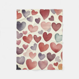 Cobertor De Velo Heart to Hearts Fleece Blanket