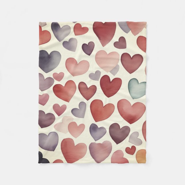 Cobertor De Velo Heart to Hearts Fleece Blanket (Frente)