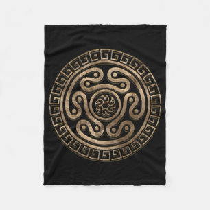 Cobertor De Velo Hecate Roda Preto e Dourado