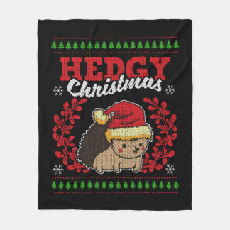 Cobertor De Velo Hedgehog Christmas Ugly Christmas Xmas Gift