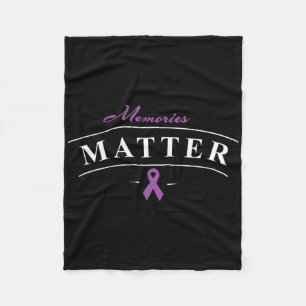Cobertor De Velo Heimerheimer Awarness Design Suportamento Mês Roxo