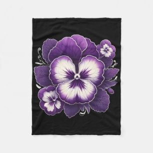 Cobertor De Velo Heimerheimer Pansor Floral Púrpura Demência Heimer