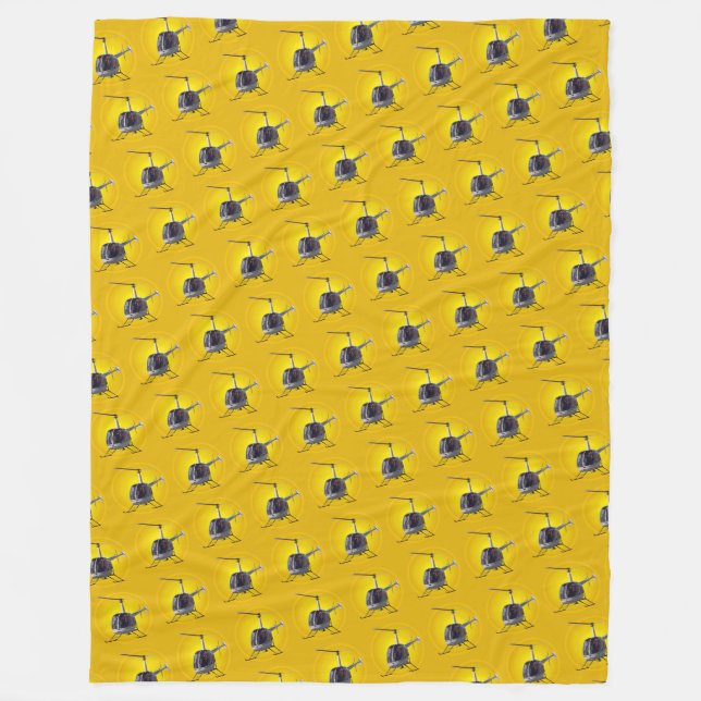 Cobertor De Velo Helicóptero Legal em Aberto e  Folheto do Helicópt (Frente)