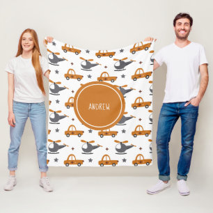 Cobertor De Velo Helicópteros e Carros Brinquedos para Crianças Pad