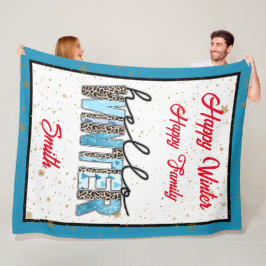 Cobertor De Velo Hello Winter Customize