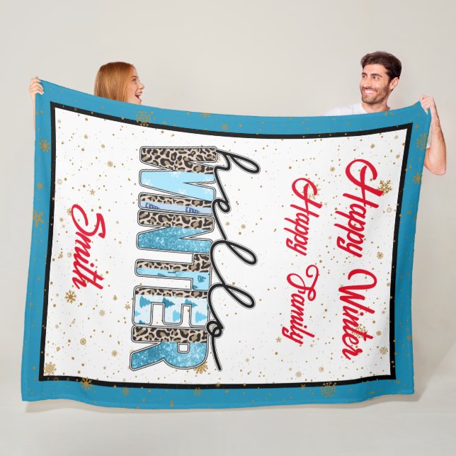 Cobertor De Velo Hello Winter Customize (In Situ)